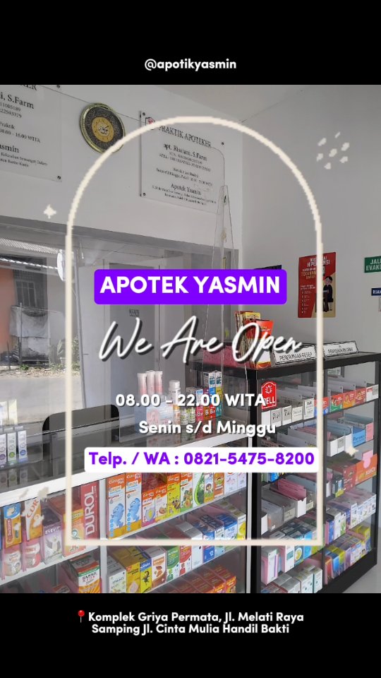 jam buka apotek yasmin